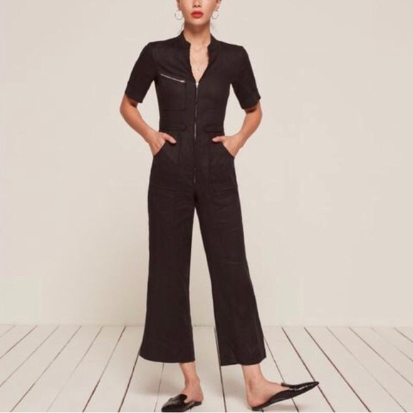 Reformation Pants - Reformation Flawed Linen Zip Jumpsuit